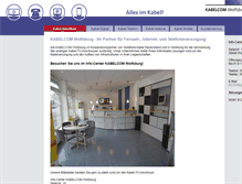 Tablet Screenshot of kabelcom-wolfsburg.de
